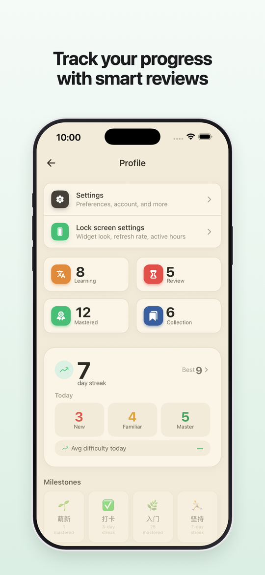 Track your progress